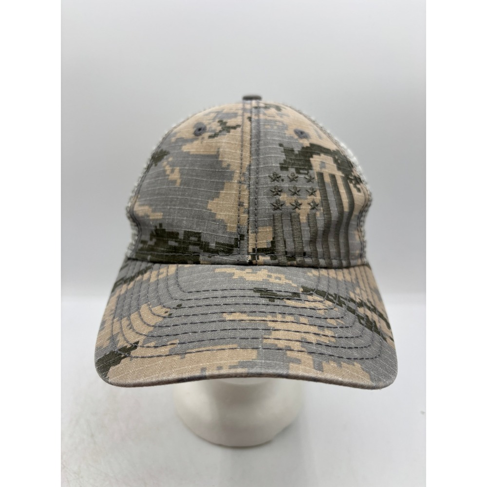 Academy Sports Outdoors Men's Camo Trucker Hat American Flag Snapback Cap OSFM
